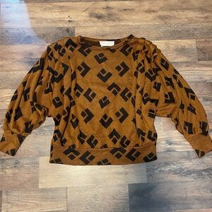 Vintage 80s | Geometric Knit Pullover Sweater